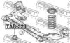 TOYOT 4872508020 Mounting, axle beam